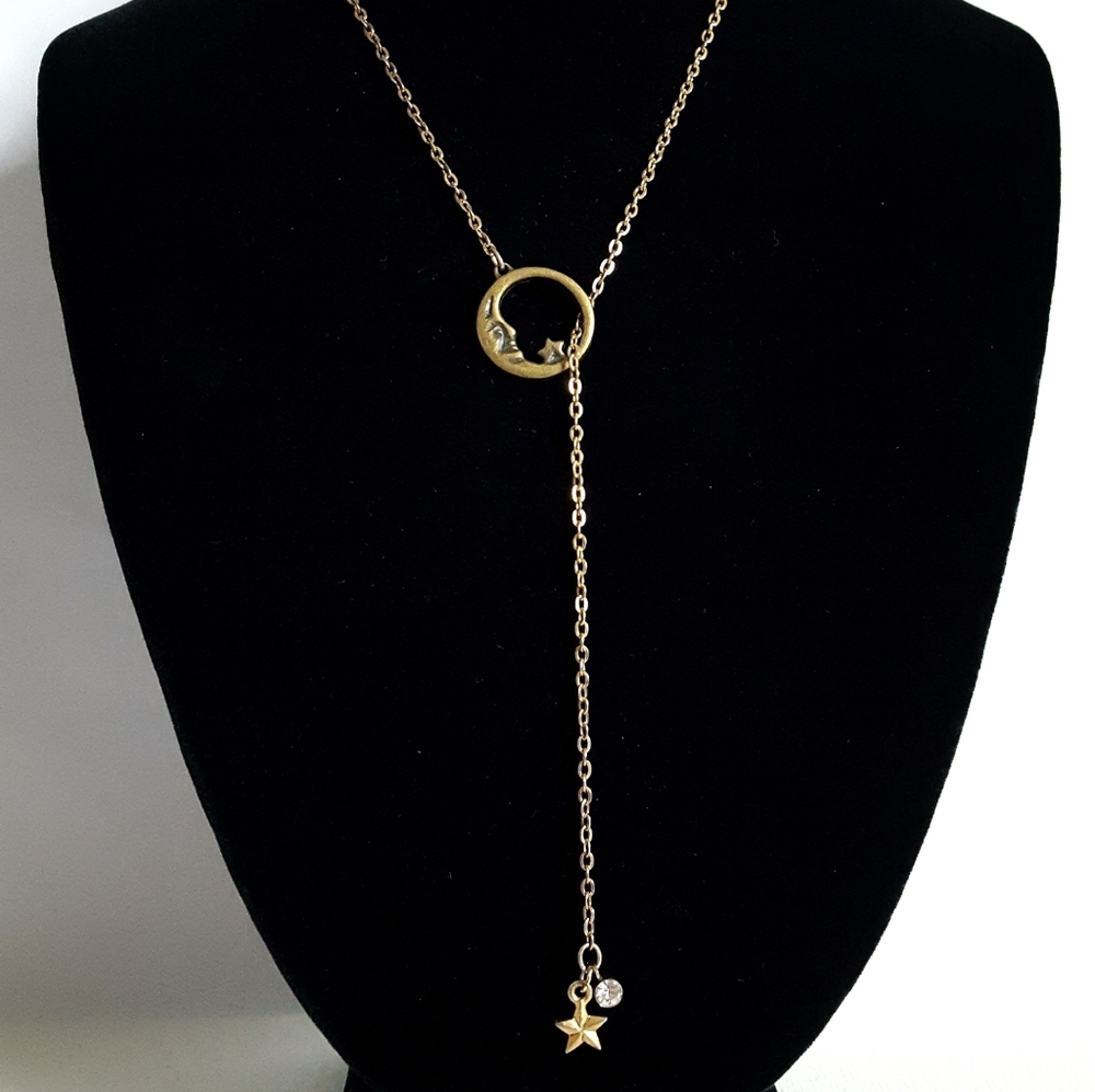 Moon Lariat Necklace